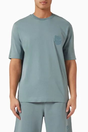 تي شيرت بشعار الماركة قطن