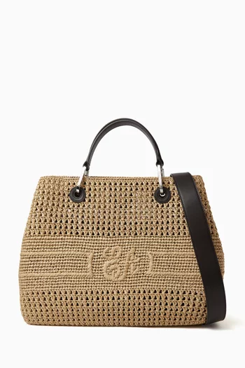 My EA Woven Tote Bag