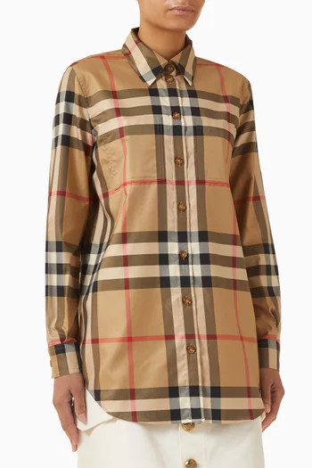 Paola Check Shirt in Cotton