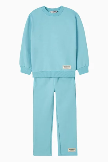 Relaxed Straight-leg Sweatpants in Organic Cotton-blend