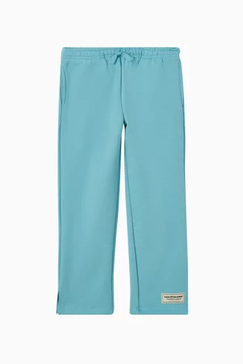 Relaxed Straight-leg Sweatpants in Organic Cotton-blend