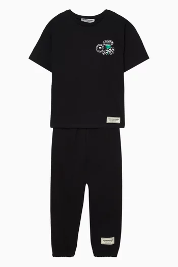 Saudi Logo T-shirt in Organic Cotton-jersey