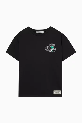 Saudi Logo T-shirt in Organic Cotton-jersey