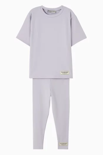 تي شيرت بقصة عادية قماش سوفتسكين معاد تدويره