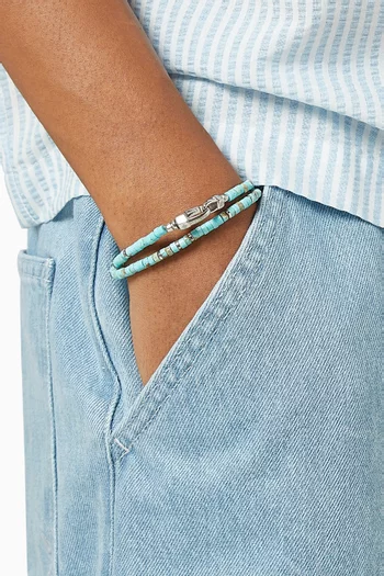 Turquoise Heishi Wrap Bracelet