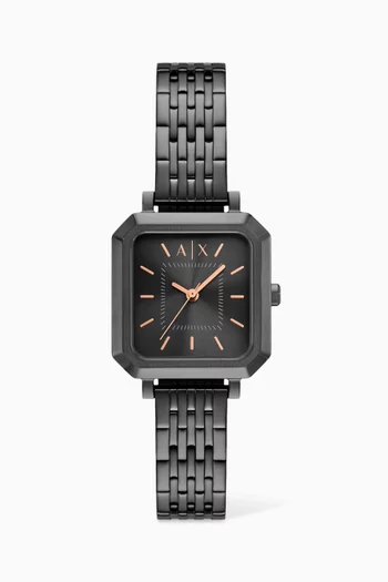 Leila Stainless Steel Watch, 27 x 26mm