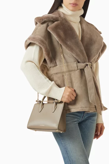 Mini Tote Bag in Leather