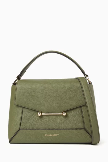 حقيبة موزاييك بيد علوية جلد عجل