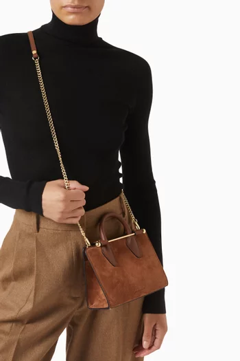 Nano Tote Bag in Suede