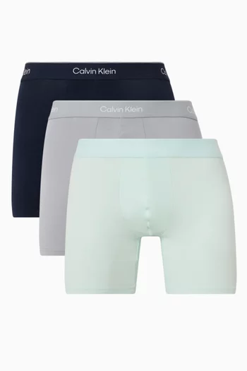Boxer Briefs in Icon Cotton Stretch, Set of 3