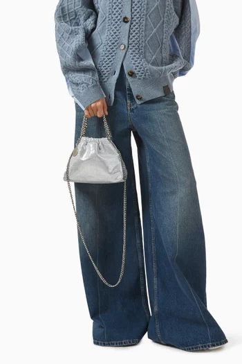 حقيبة فالابيلا ميني برباط تضييق شمواه منقط لامع صديق للبيئة