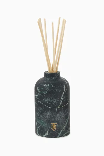 موزع عطر ترايبال عود بتصميم مستدير من رخام الترافرتين، 500 ملل