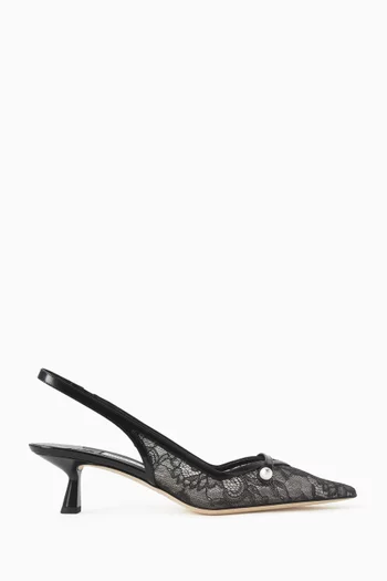 Amita 45 Slingback Pumps in Leather