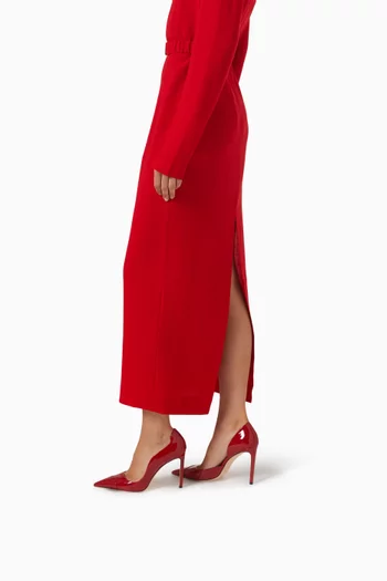 حذاء كلاسيك بريجيت بكعب 100 مم جلد لامع