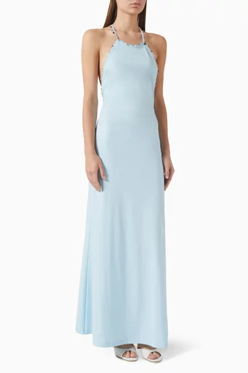 Beach Quartz Halterneck Dress in Lycra