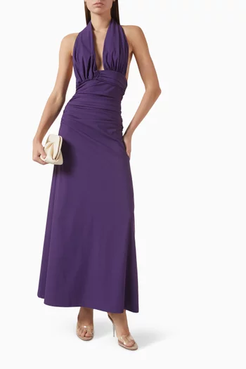 Onda Open-back Dress in Lycra