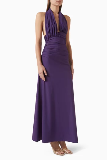 Onda Open-back Dress in Lycra