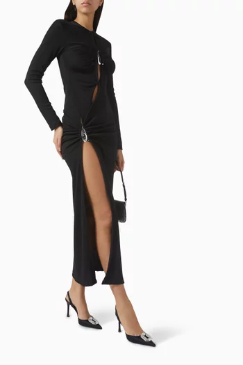 Crystal Pendant Open-twist Dress