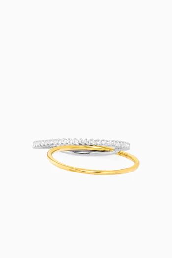 Alliance 2-in-1 Ring in 9kt Gold