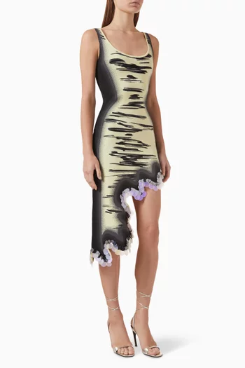 فستان روبن متوسط الطول بوجهين