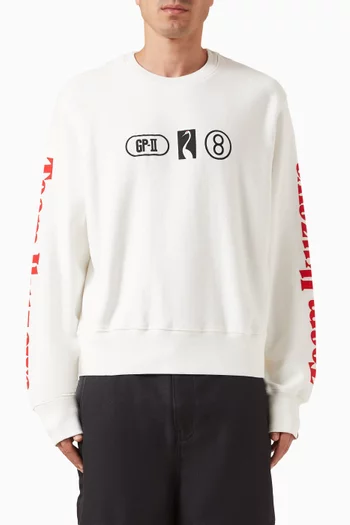 Japan GP Crewneck Sweatshirt in Organic Cotton