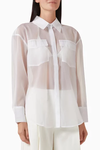 Oasis Pocket Shirt in Organza