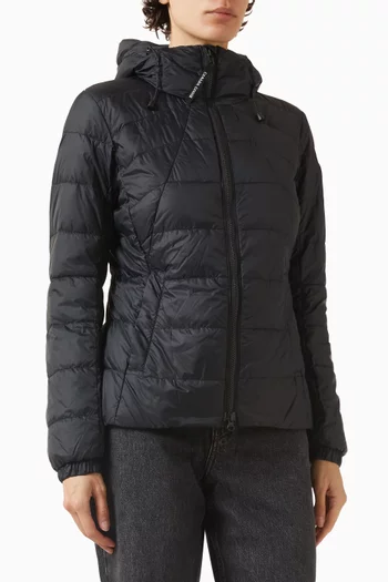 جاكيت ابوت بغطاء رأس نايلون معاد تدويره