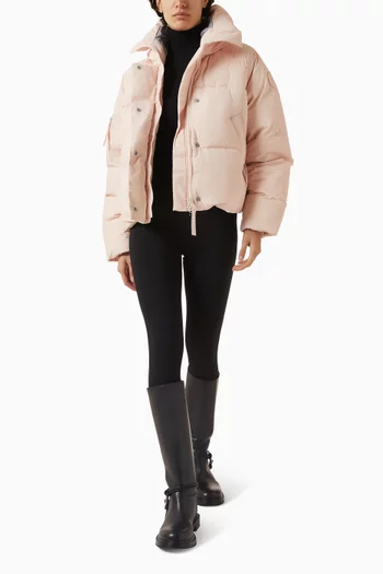 جاكيت شيلي ووك بتصميم منفوخ قماش إندورا لوكس معاد تدويره