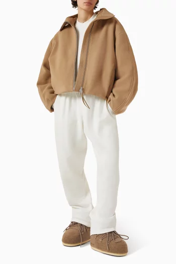 جاكيت بومبر شيلي ووك مزيج صوف