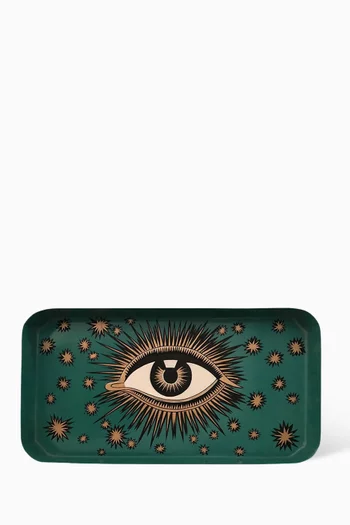 All Seeing Eye Tray in Hand-painted Iron