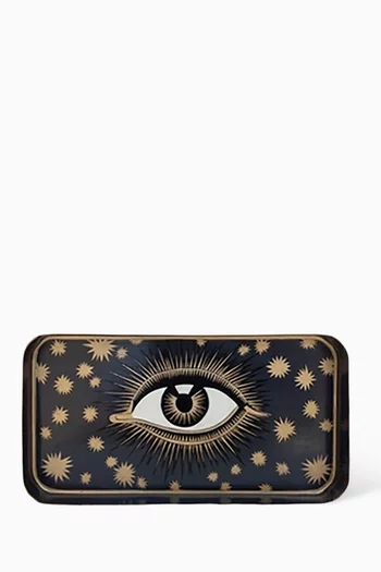 صينية بنقشة عين الحسود حديد بطلاء يدوي