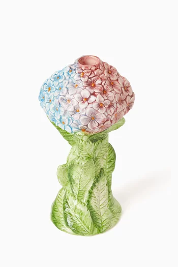 Hydrangea Candestick Holder in Ceramic