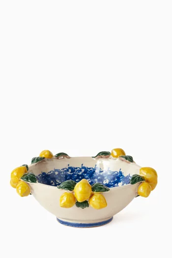 Small Sicilian Summer Bowl in Hand-painted Ceramic