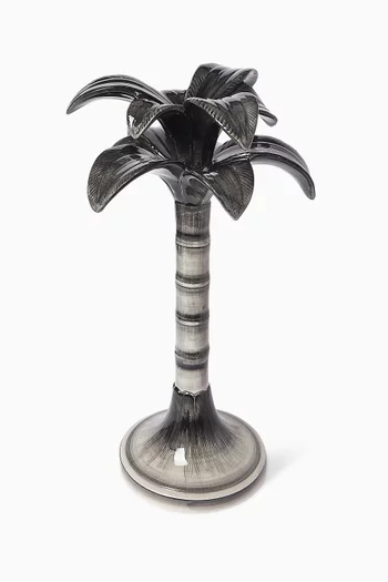 Large Palm Candlestick Holder in Ceramic