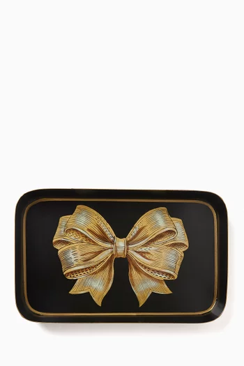 Festive Tray in Hand-painted Iron