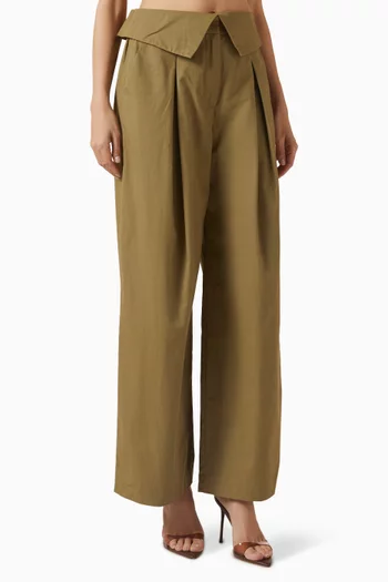 بنطال باك تو مي قماش بدل