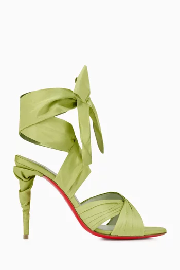 Affabula 100 Lace-up Sandals in Silk Taffeta