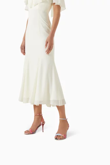 صندل ميس زي بكعب 80 مم قماش