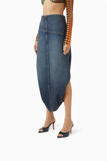 حذاء ميس زي مفتوح من الخلف بكعب 80 مم جلد نابا