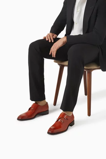 Chambelimonk Shoes in Patinated Leather