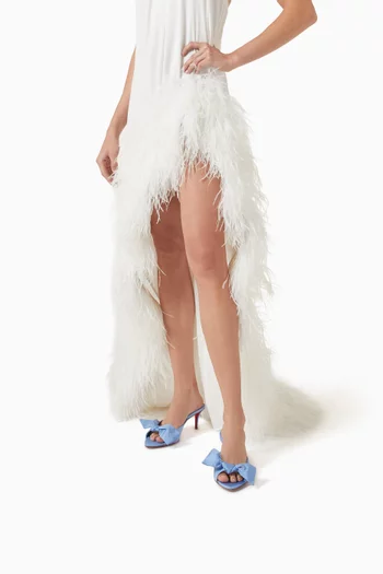 Mulazee Mules in Silk Taffeta