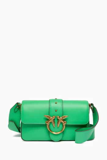 Large Love One Shoulder Bag in Leather