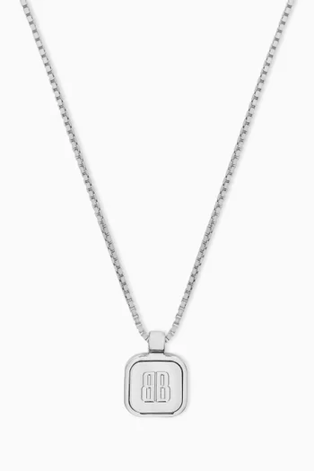 قلادة نانو طويلة بدلاية مربعة نحاس