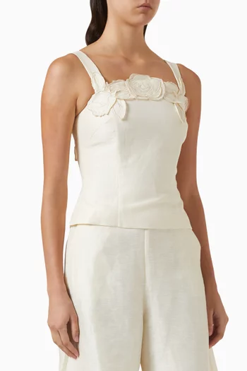 بلوزة إيزادورا بتطريزات بارزة