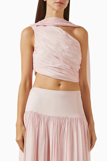 Solene One-shoulder Top in Viscose