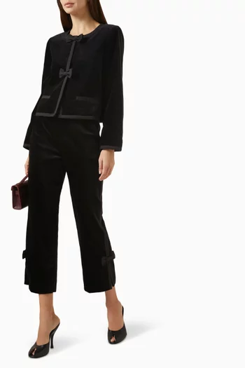 Quincy Cropped Jacket in Cotton