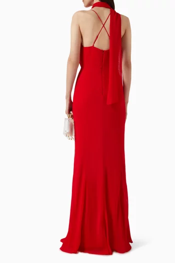 Romy Scarf Maxi Dress