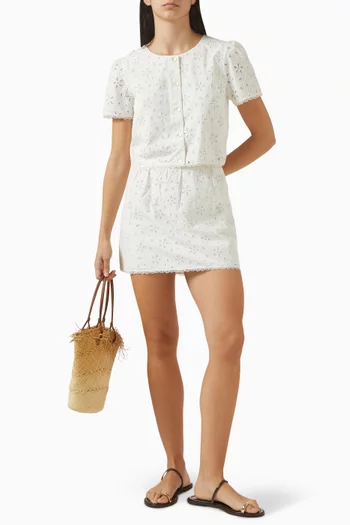 Salma Mini Skirt in Cotton