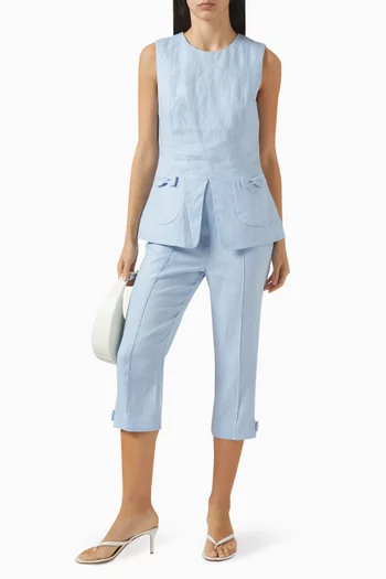 Harper Vest in Linen