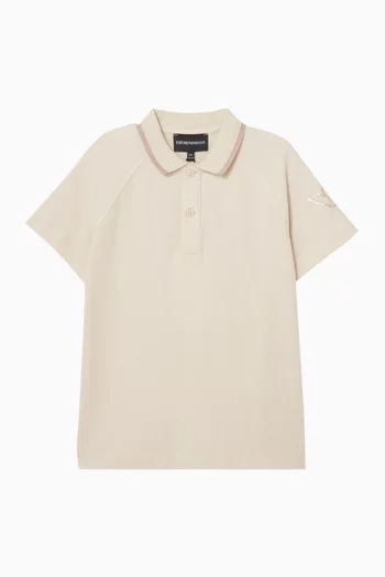 تي شيرت بولو بشعار النسر قطن بيكيه